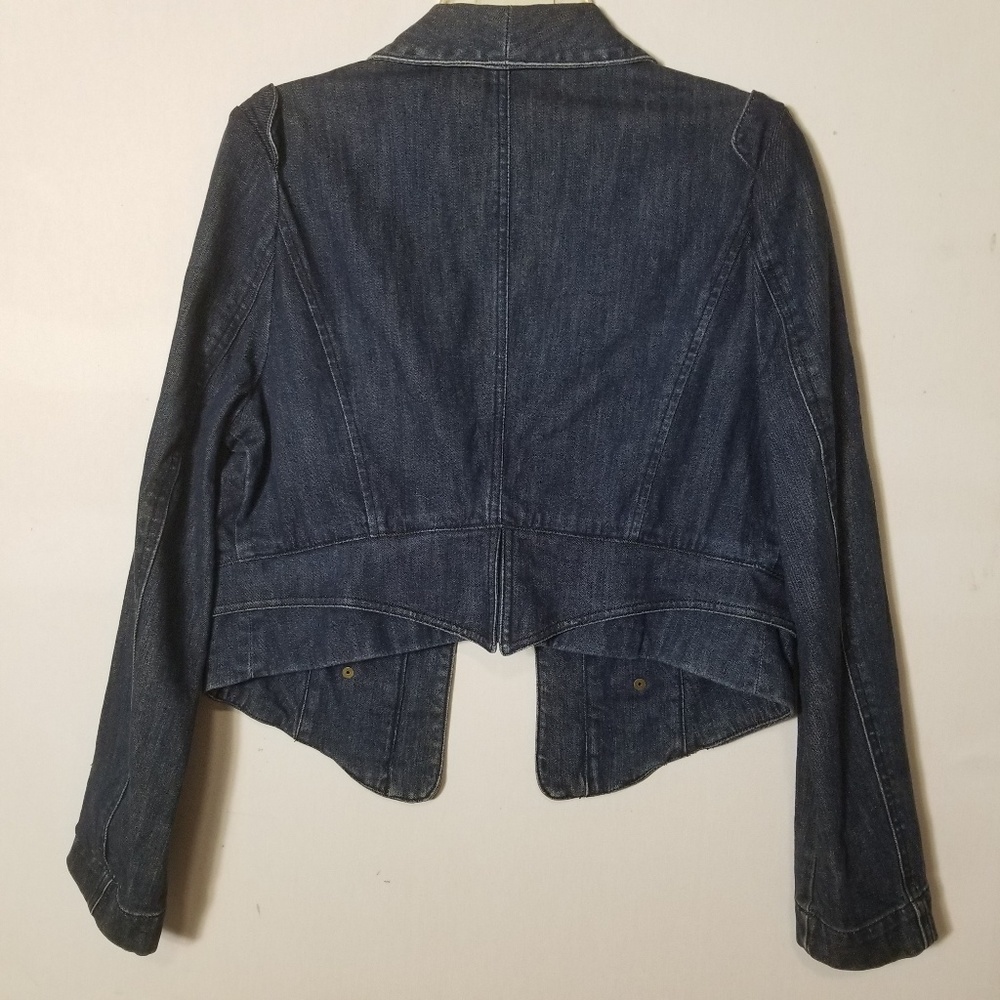 Apostrophe Denim Jacket Size Medium - image 3